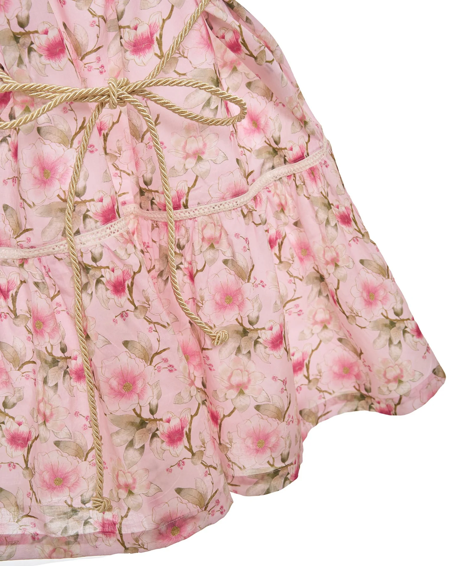Girls Cotton Sundress – Adjustable Tie Straps (Petal) - Image 4