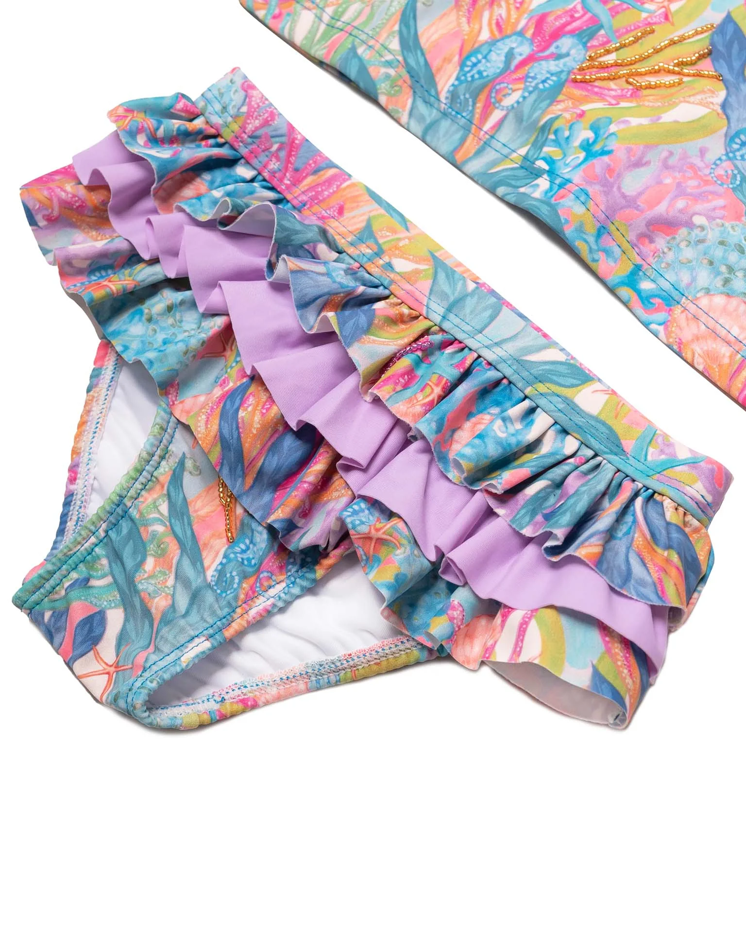 Hand Beaded 2 Piece Swimsuit Set - Image 5