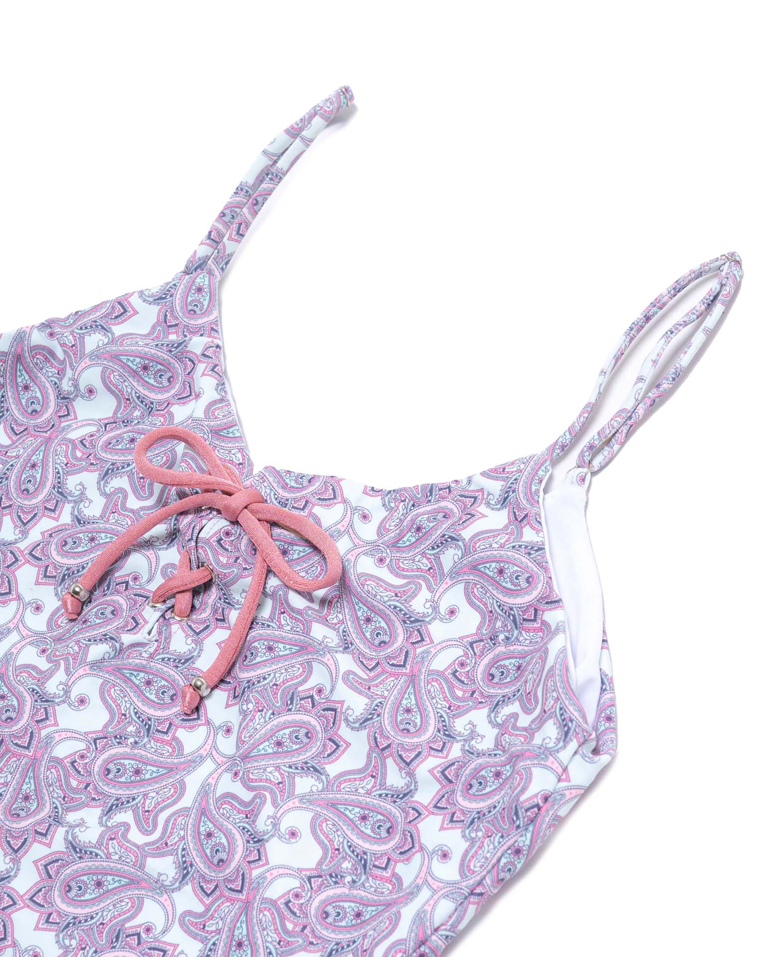 One Piece Swimsuit with Tie Front - Image 4