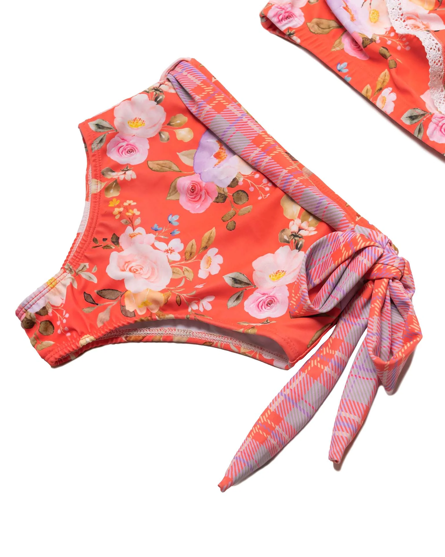 One Shoulder Ruffle Bikini - Image 3