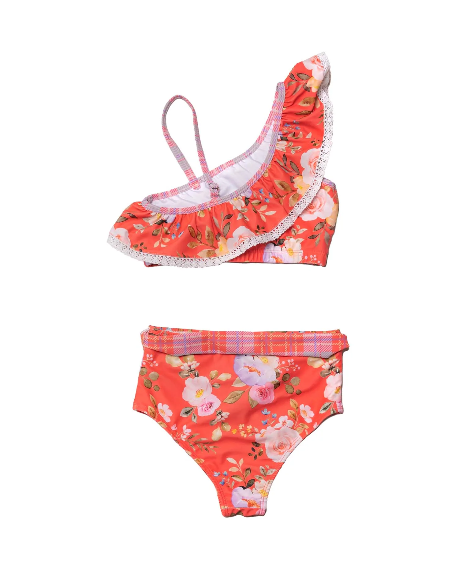 One Shoulder Ruffle Bikini - Image 5