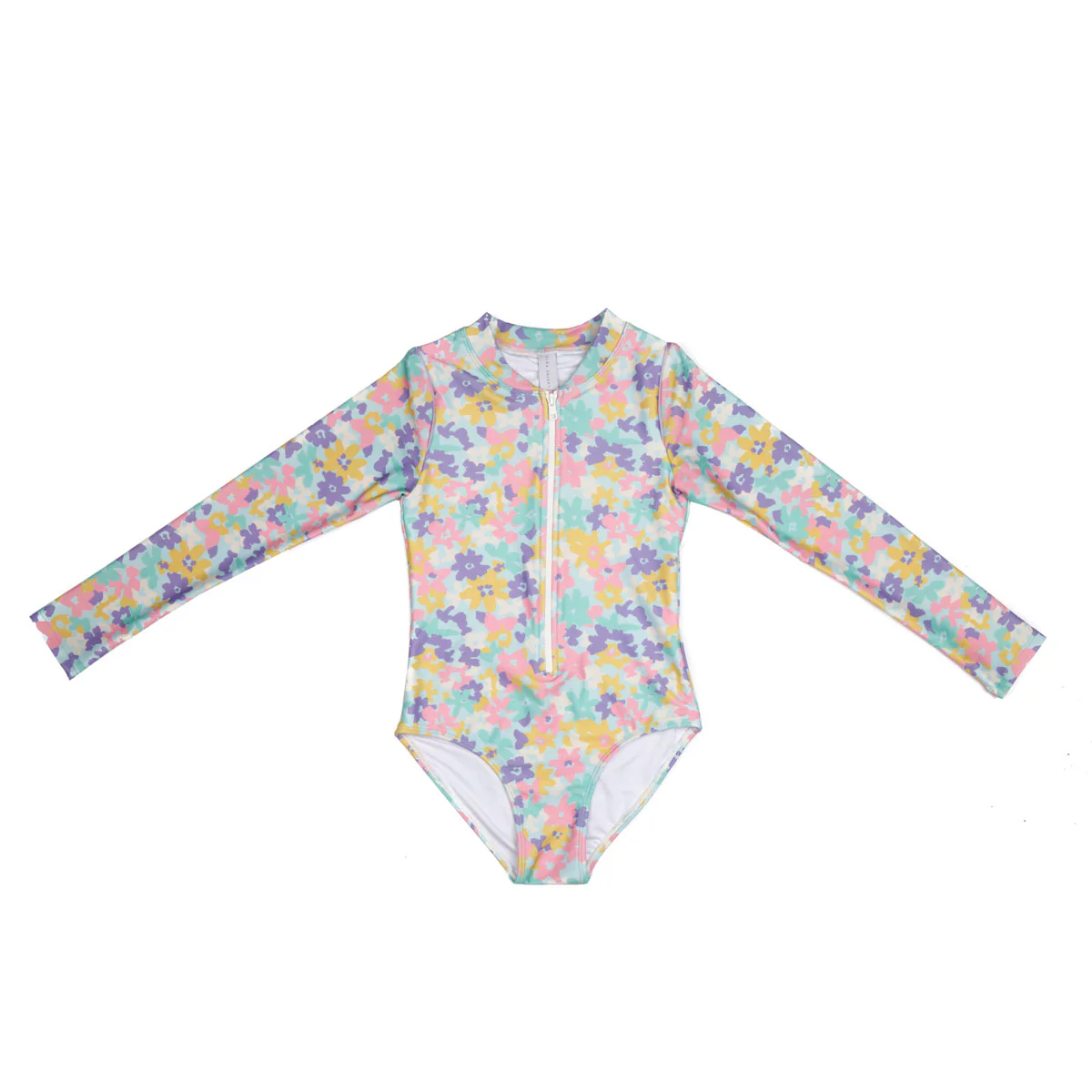 Long Sleeve Zip One Piece Swimsuit