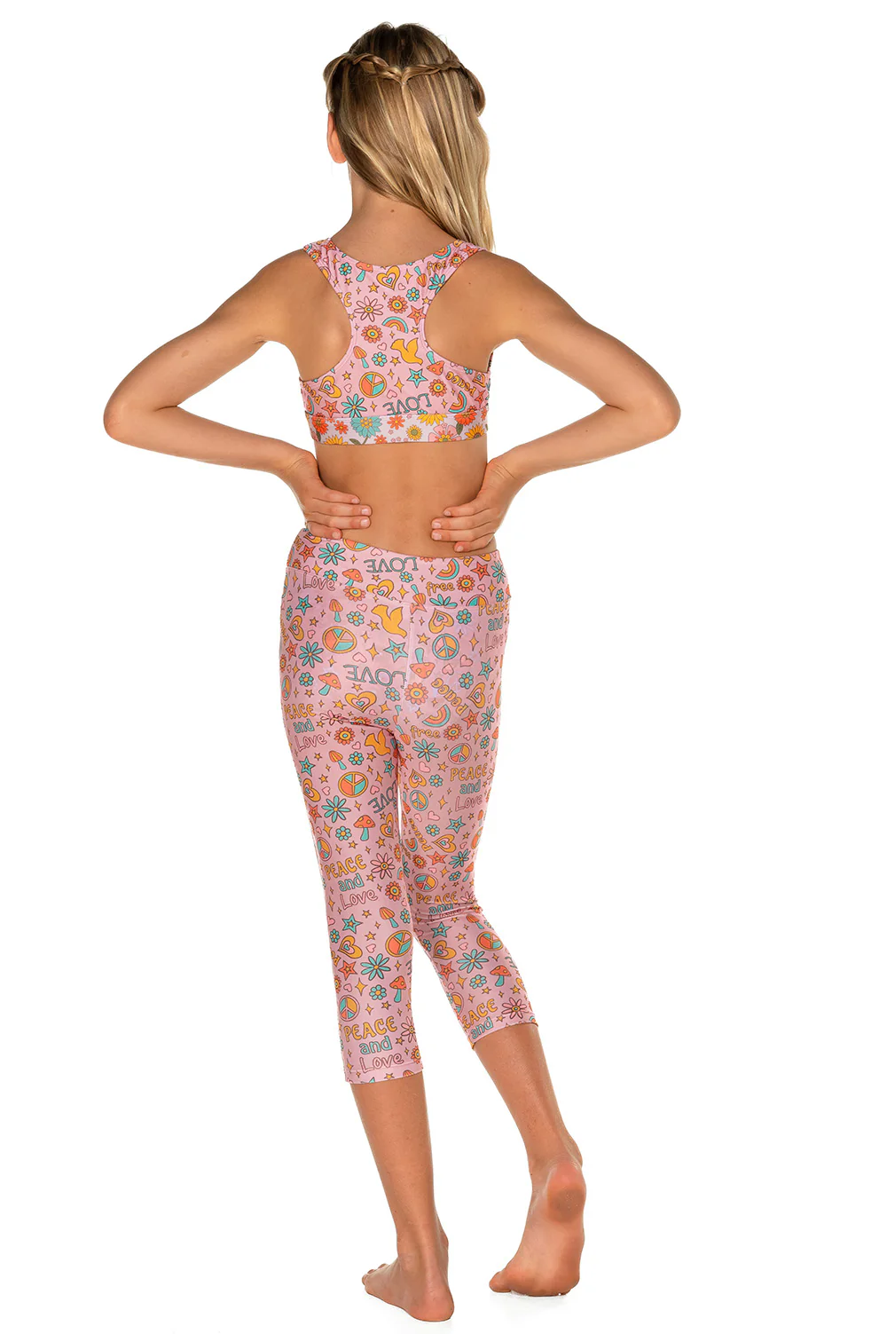 Peace, Love & Happiness Leggings (Dusty) - Image 3