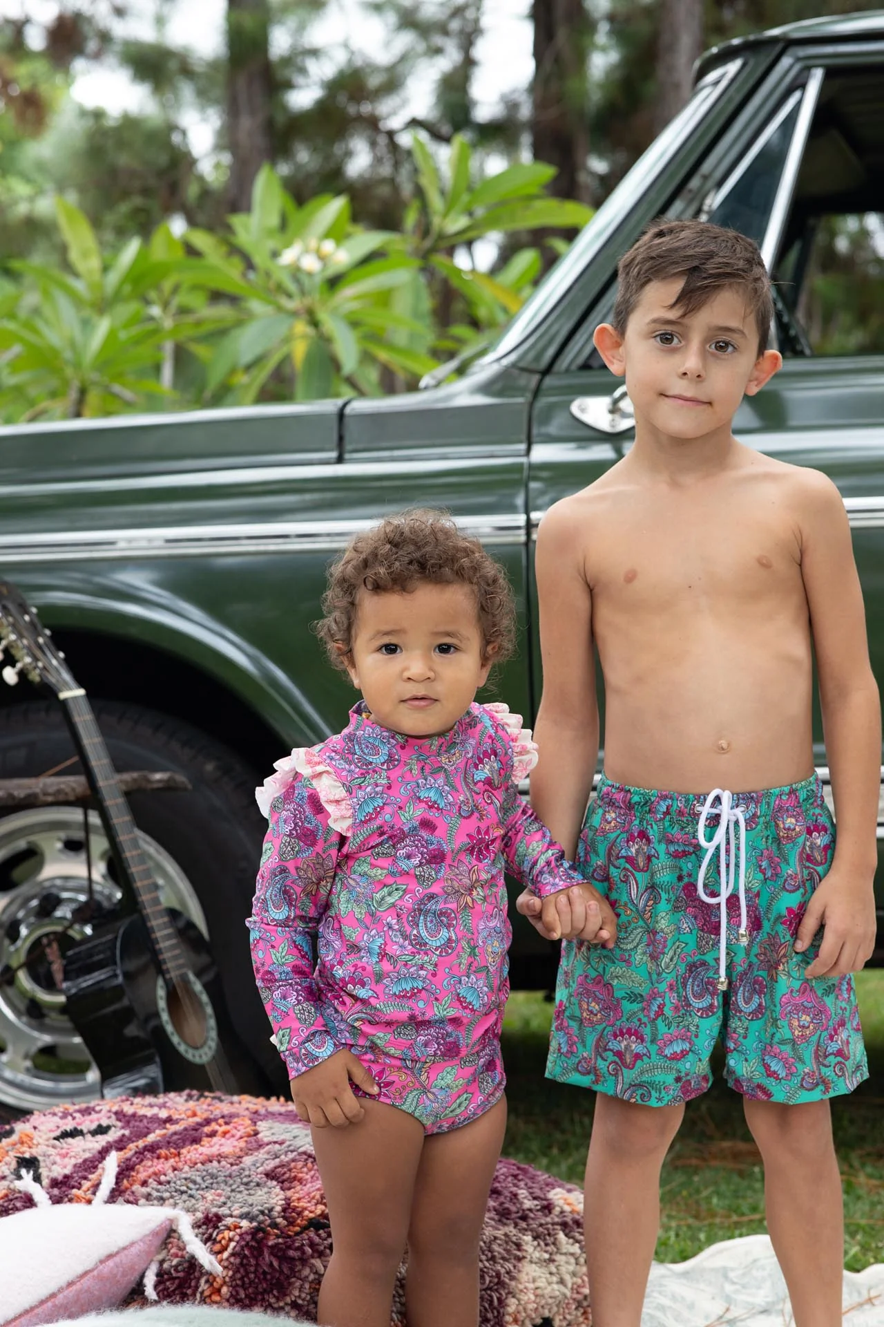 Baby Girl Swim Set – Long Sleeve & Frill Bottoms (Liberty) - Image 3