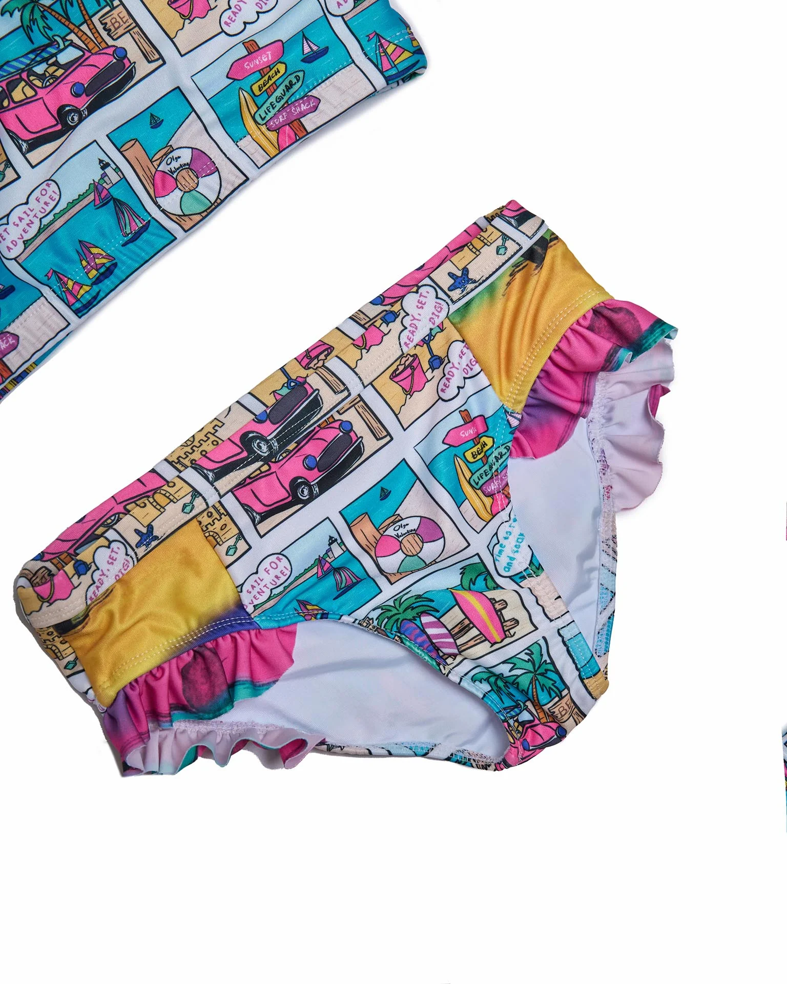 Girls 3 Piece Swim Set (Bondi Print) - Image 5