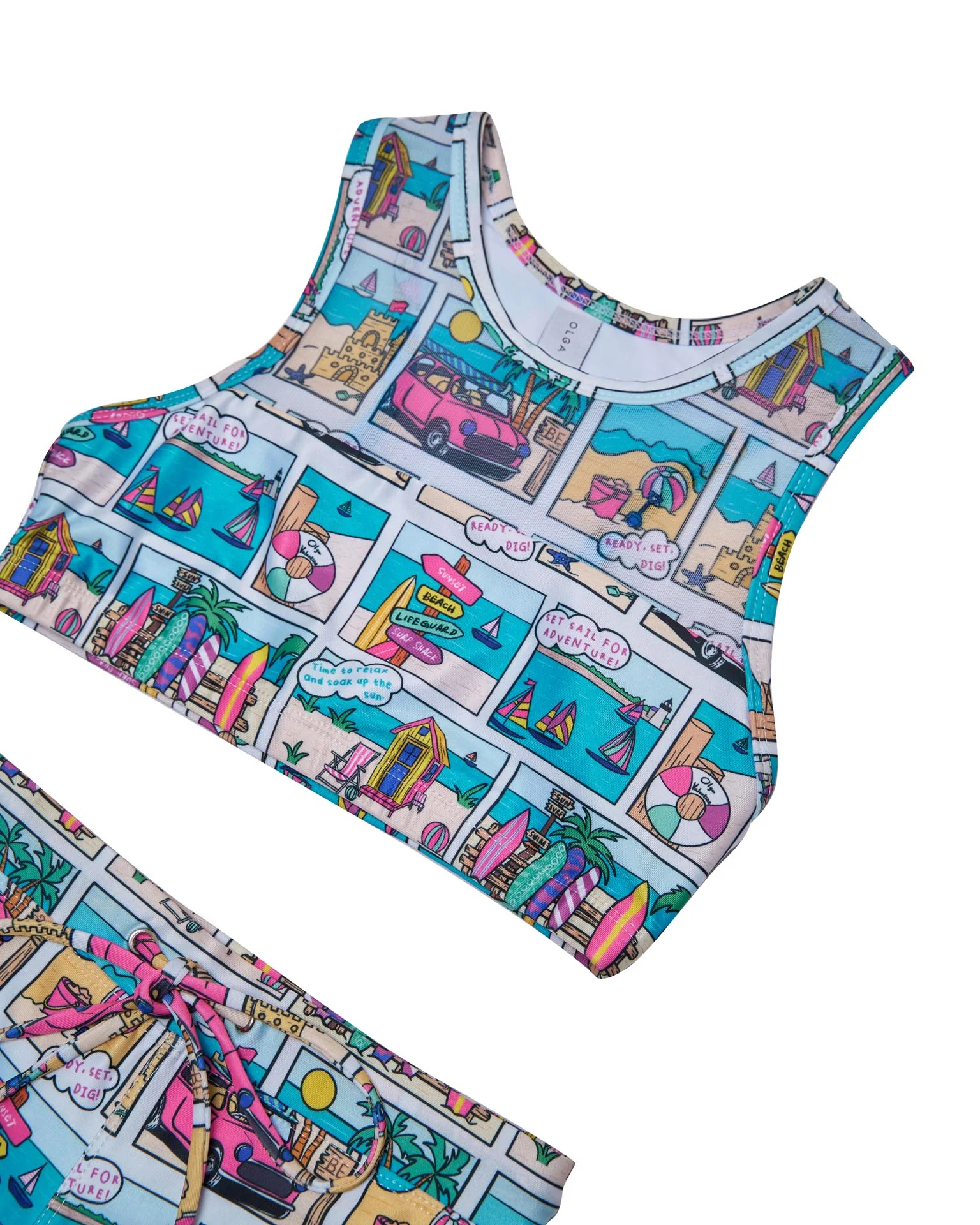 Girls Racer Bikini (Bondi Print) - Image 5