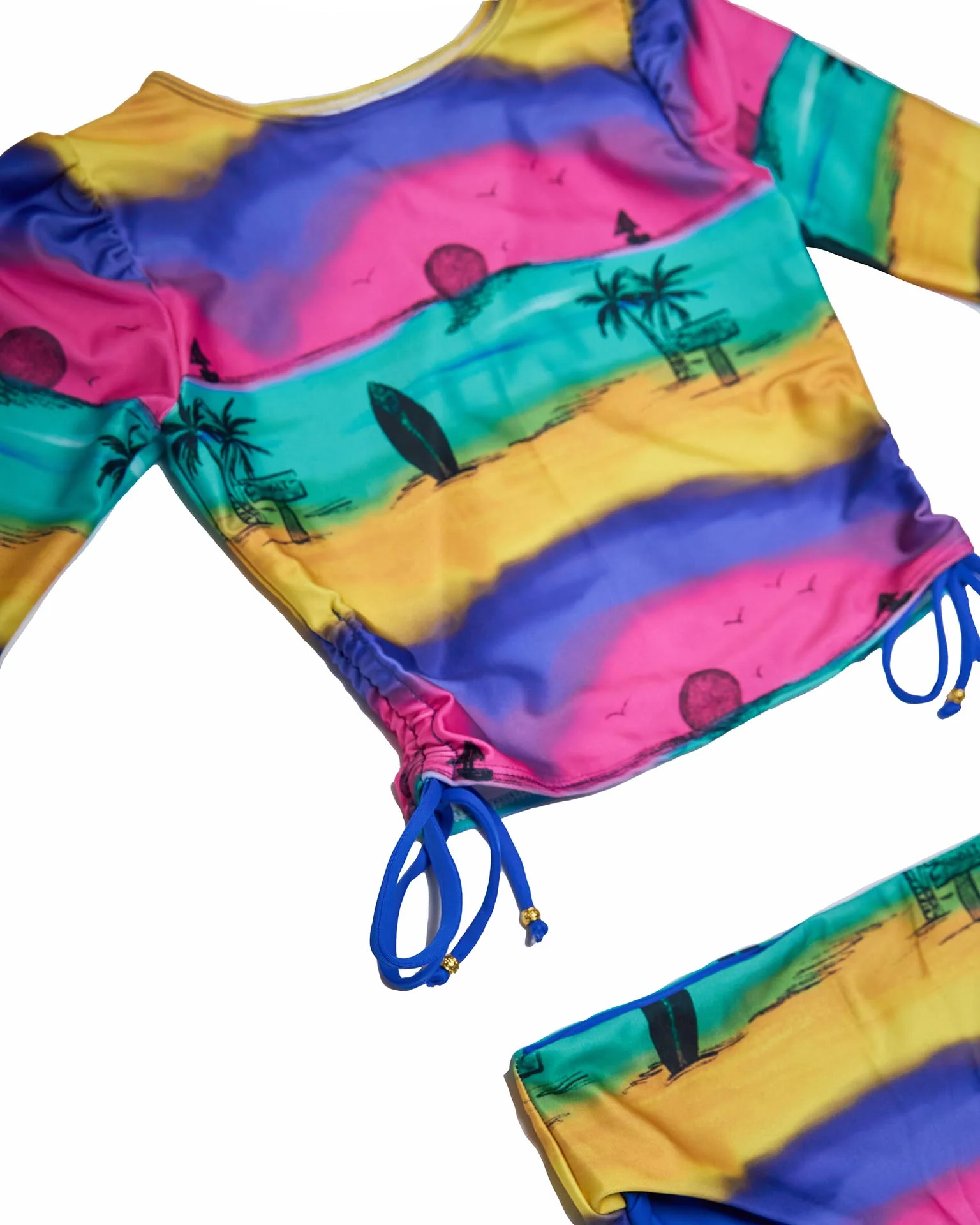 Girls Bikini Set (Side Tie Top & Reversible Bottoms) – Camp Cove - Image 4