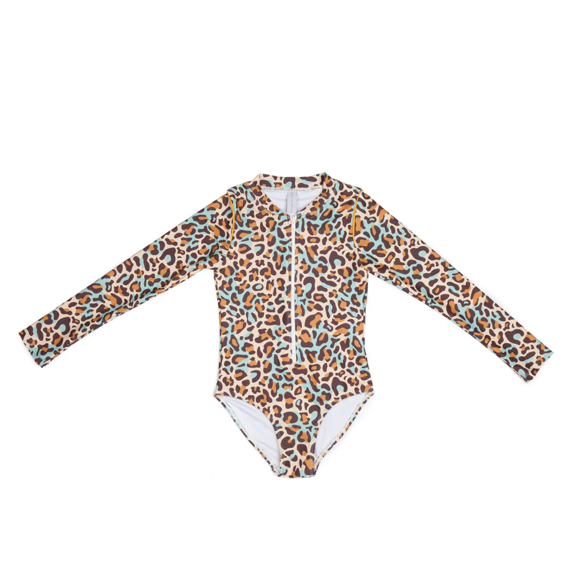 Long Sleeve Zip One Piece Swimsuit