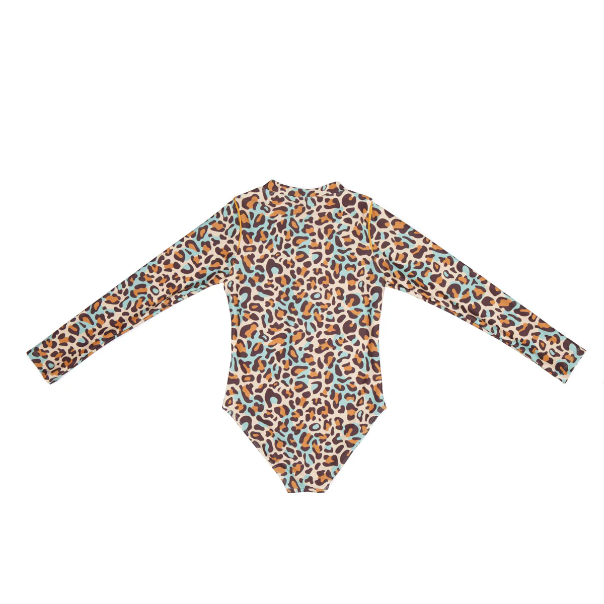 Long Sleeve Zip One Piece Swimsuit - Image 3
