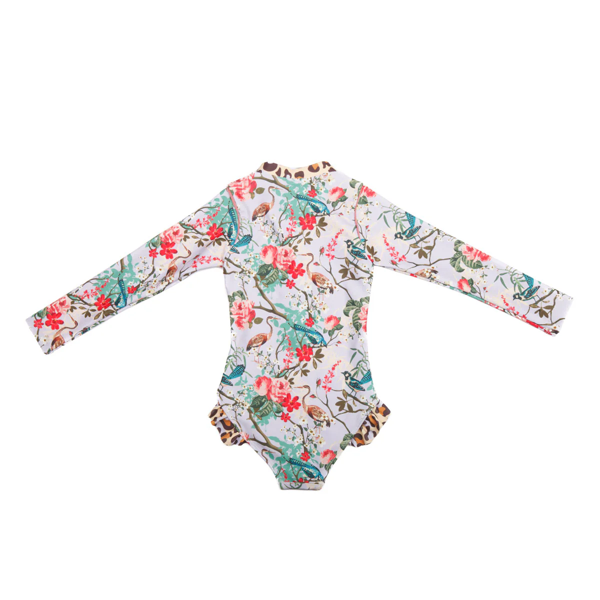 Long Sleeve Zip One Piece Swimsuit - Image 3