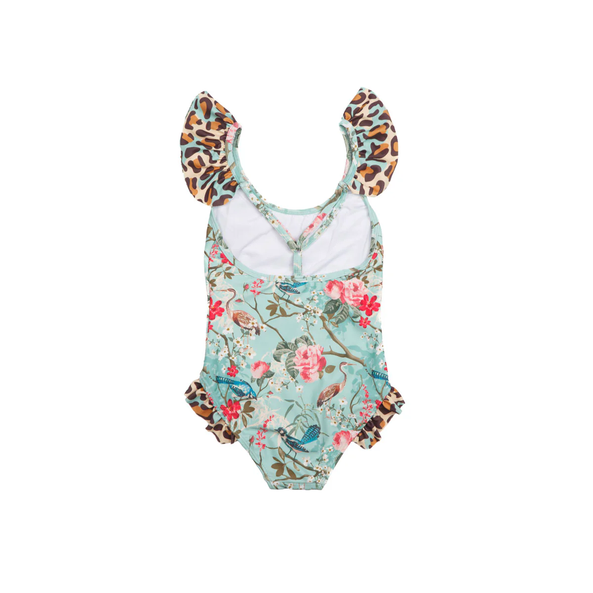 Ruffle Neck One Piece Swimsuit - Image 3