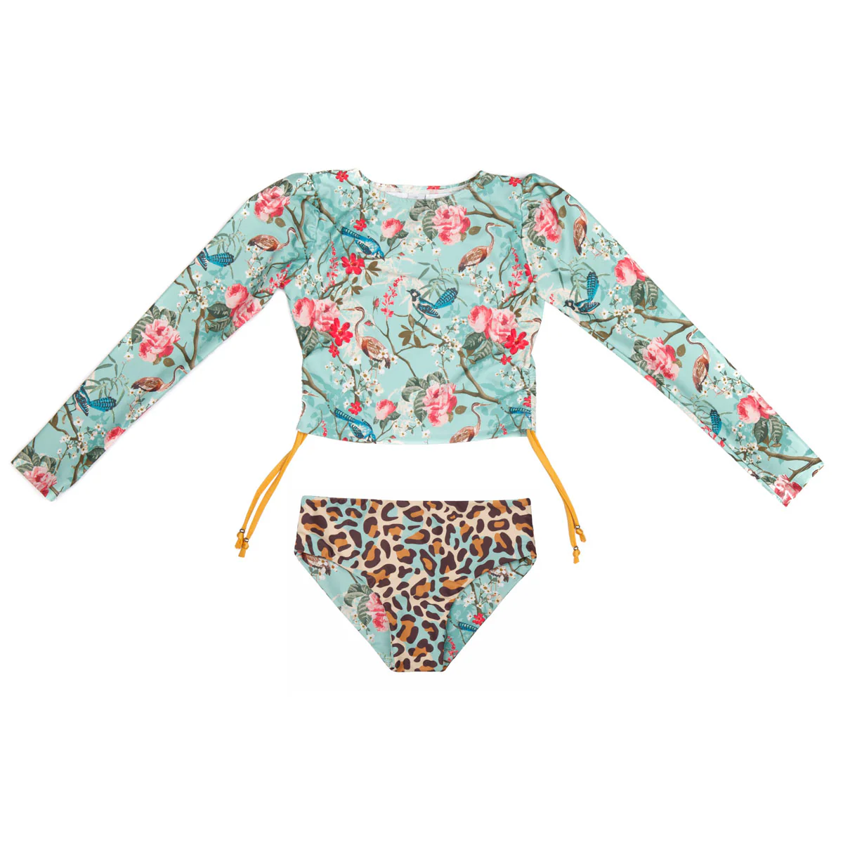 2 Piece Swimsuit Set with Side Ties - Image 5