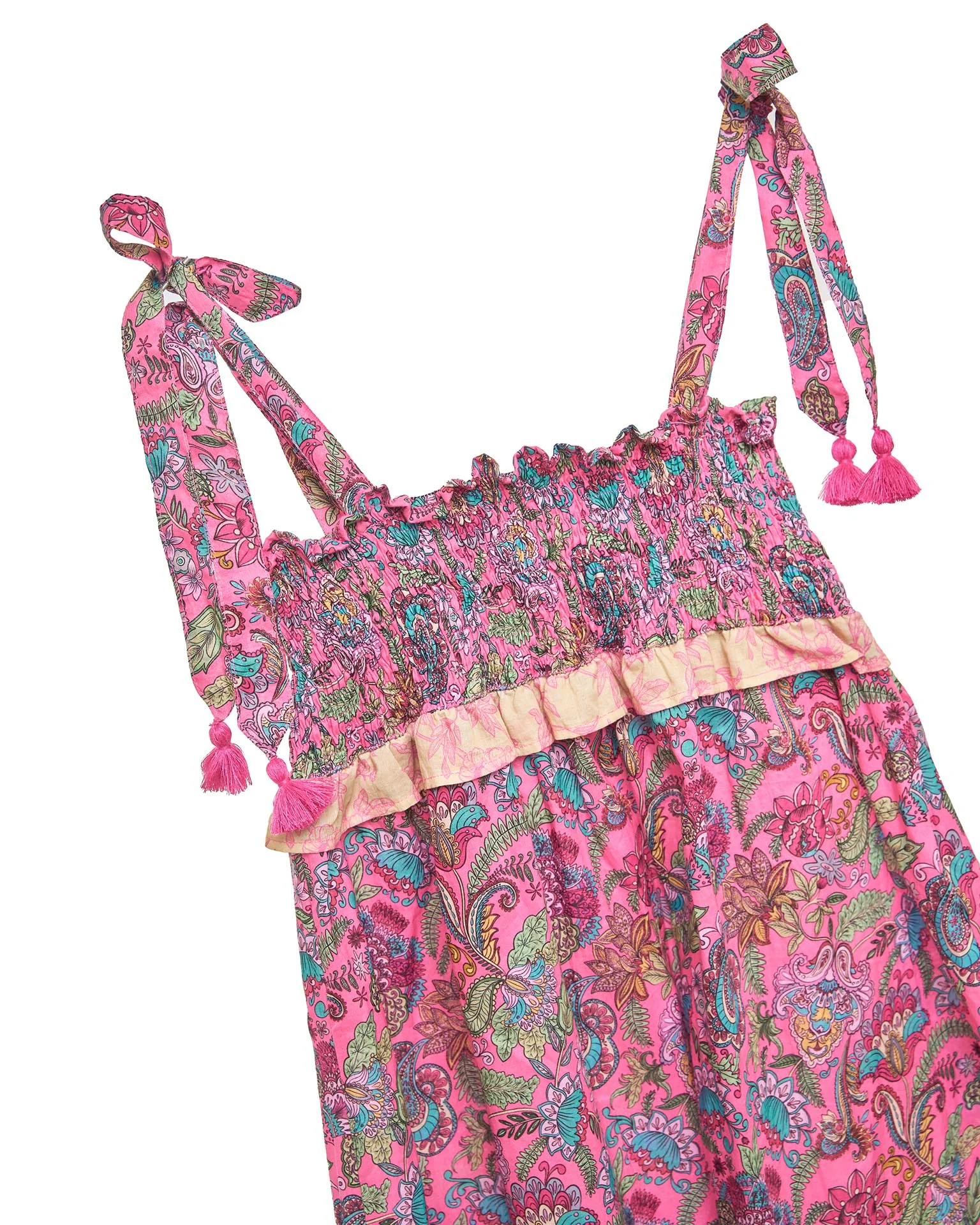 Girls Capri Dress – Cotton Voile & Tie Straps (Liberty) - Image 4