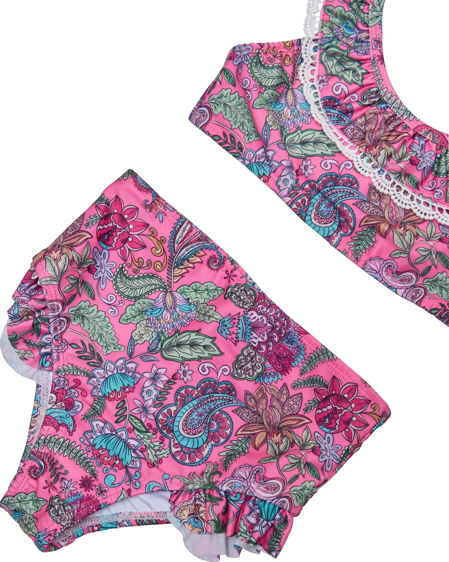 Girls Ruffle Neckline Bikini (Liberty Print) - Image 5
