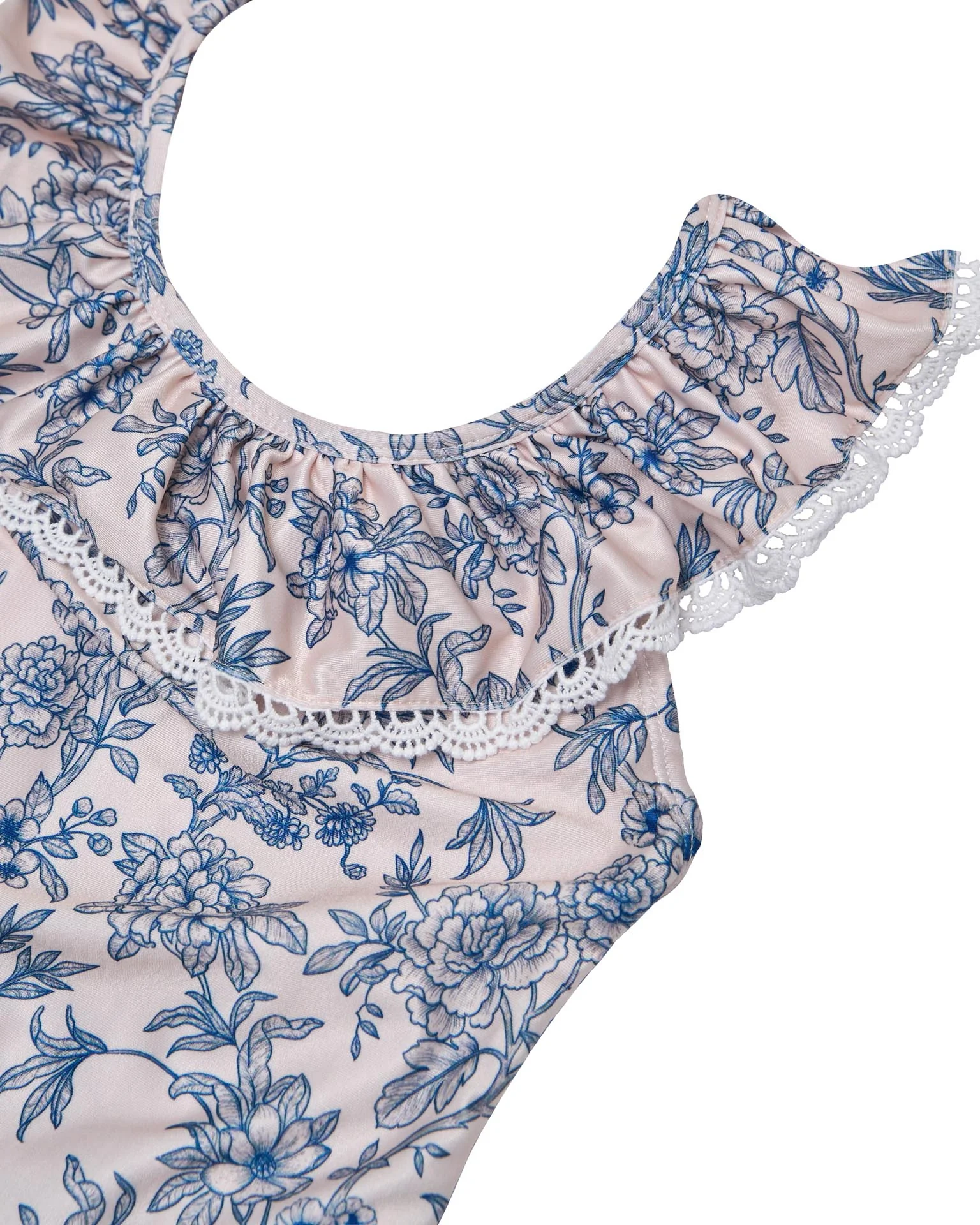 Ruffle Neckline One Piece (Sundance Print) - Image 3