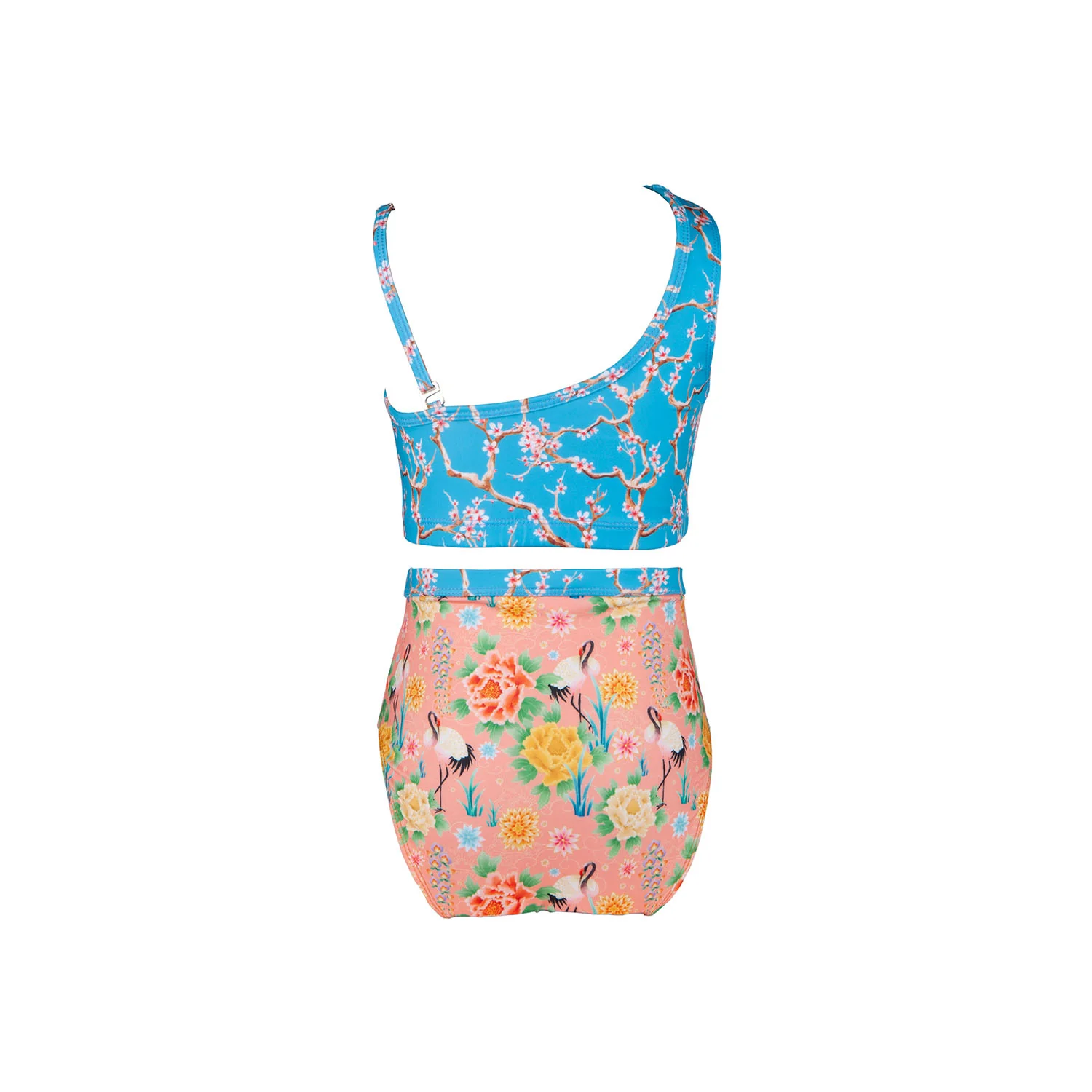 Xanadu One Shoulder Bikini Blossom Blue (Blossom Blue) - Image 3